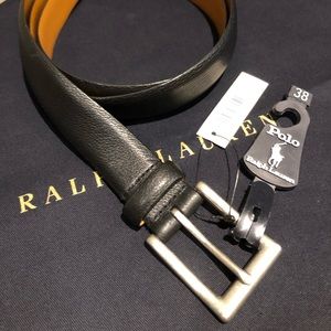 PRL BLACK DRESS BELT